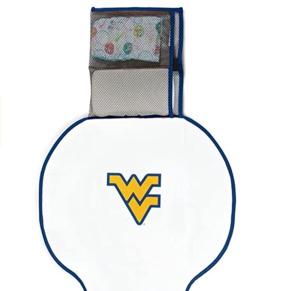 NCAA West Virginia Mountaineers Cozy Cover Diaper Changing Pad Tailgating Travel - Picture 3 of 3